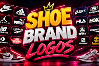 design footwear logo for your shoe brand and fashion businesses