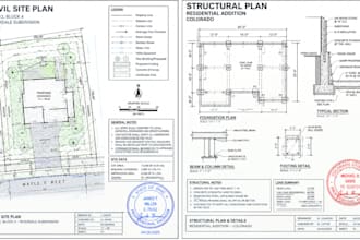do ohio, colorado, arizona civil and structural engineer for permit approval