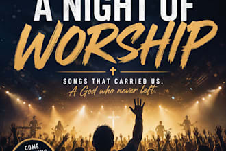 design a professional church or christian event flyer