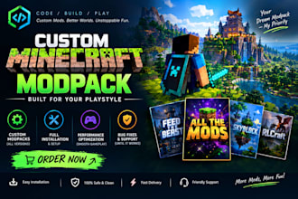 create, customize, configure and optimize your minecraft modpack