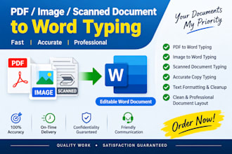 do fast and accurate typing from PDF and images