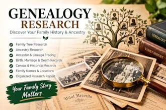 do genealogy research for your family tree and ancestry