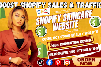 design skincare website beauty website skincare shopify store cosmetics website