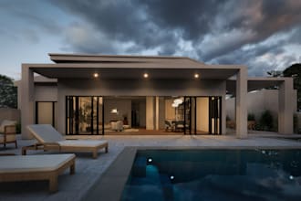 create photorealistic 3d exterior and landscape renderings