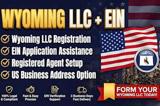 register your wyoming llc and obtain your ein and US tax id