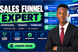 setup tekmatix funnelish pipelinepro ivorey attio go highlevel fg funnel website