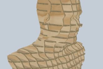laser cut mdf wood 3d sculptures and assembly files