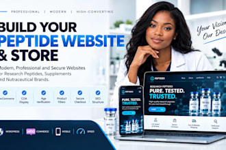 build peptide website, research peptide store, research peptide website