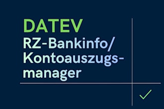 setup kontoauszugsmanager bzw rz bankinfo in datev