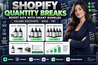 setup shopify quantity breaks aovai pumper kaching fbp dealeasy smart bundles