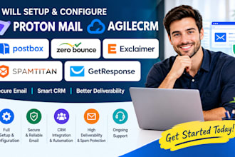 setup proton mail agilecrm postbox zero bounce exclaimer spam titan get response