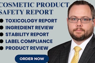 do stability report ingredient review toxicology report for cosmetic products