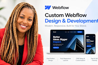 create, redesign, and develop your webflow website