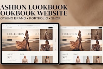design fashion lookbook website for your clothing brand