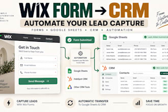 connect wix forms to google sheets and crm for automated lead capture
