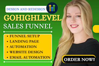 set up gohighlevel sales funnel landing page ghl automation workflow crm expert