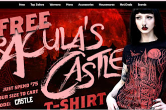 build alternative clothing shopify store grunge streetwear website costume store