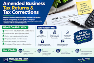 amend your business tax returns with irs compliance fast and accuracy