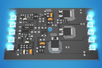 do led lighting pcb, smart lighting controller and circuit board and gerber file