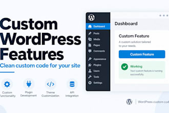 build custom wordpress features with clean custom code