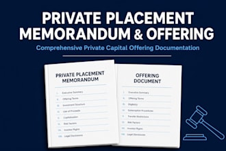 draft comprehensive private placement memorandum and offering documents