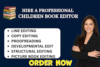 do children book editor, proofreading, copy editing, format kids picture book