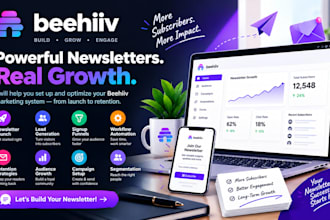 beehiiv marketing creator launch retention leadgeneration workflow signup funnel