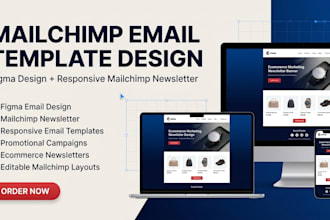 design figma email templates for mailchimp newsletter campaigns