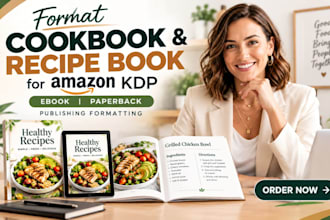format cookbook recipe book for amazon KDP ebook paperback publishing formatting