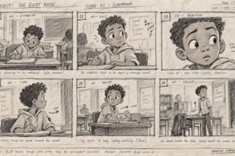 create hand drawn storyboards for your animation