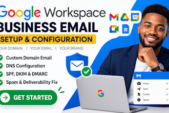 setup google workspace g suite business email domain dns spf dkim dmarc spam fix