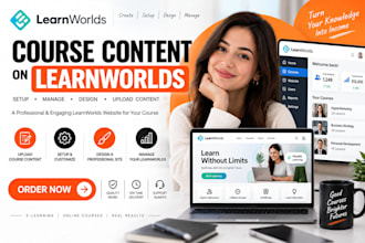 do course content on learnworld, setup, manage your learnworld design learnworld