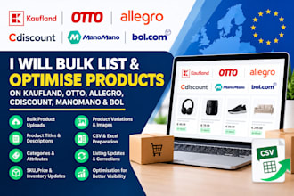 bulk list products kaufland otto allegro cdiscount manomano european marketplace