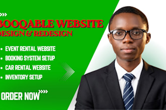 design booqable rental website, online booking, inventory management