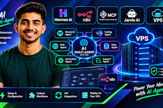 installer un systeme multi agent hermes ia n8n mcp jarvis sur vps