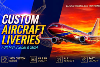 custom msfs 2020 and msfs  2024  virtual airline livery xplane msfs aircraft