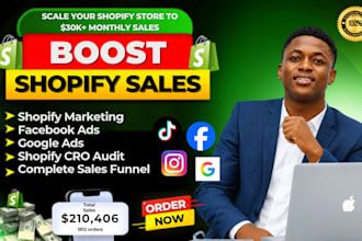 boost shopify sales do shopify marketing with facebook meta ads tiktok ads