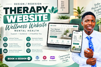 design a therapy, counseling, or mental health website