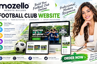 mozello football club training team activities community sport programme website