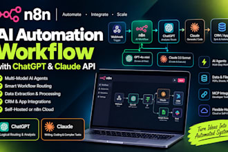 develop n8n ai automation workflow with chatgpt and claude api
