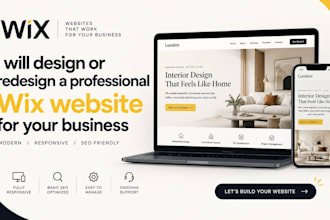 design or redesign a professional wix website for your business