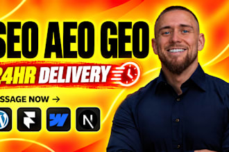 optimize your webflow wordpress or framer website for SEO aeo and GEO