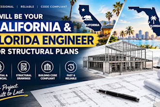 be your california and florida engineer for structural plans