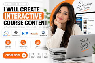 create an interactive course on talentlms, learnworld, h5p, moodle wordpress lms