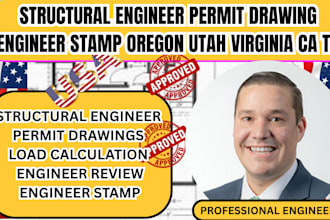 structural engineer permit drawing engineer stamp oregon utah virginia ca tx