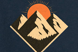 vintage retro logo and t shirt design