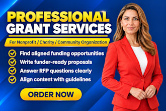 research nonprofit grants, write proposals, and respond to rfps