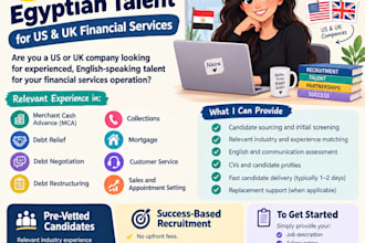 recruit experienced egyptian talent for global financial businesses