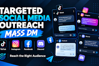 do tiktok mass dm, facebook mass dm, instagram dm and discord mass dm