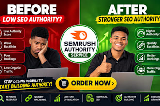 increase semrush authority up 0 to 20